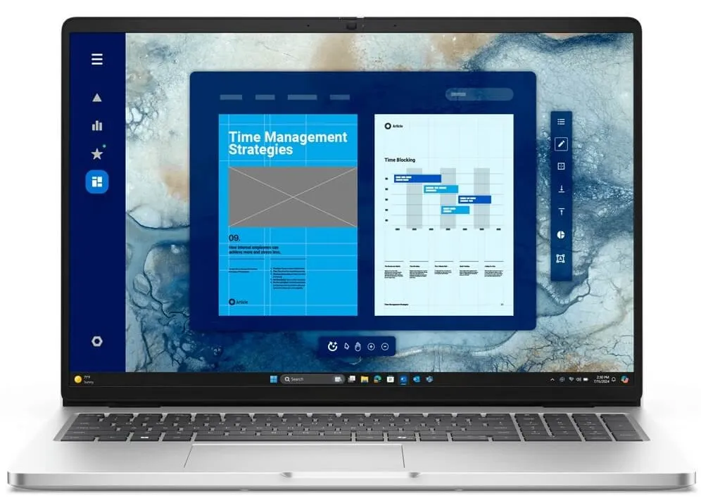 DELL PRO 16 PB16250 INTEL CORE ULTRA 7 - 255U NOTEBOOK QHD